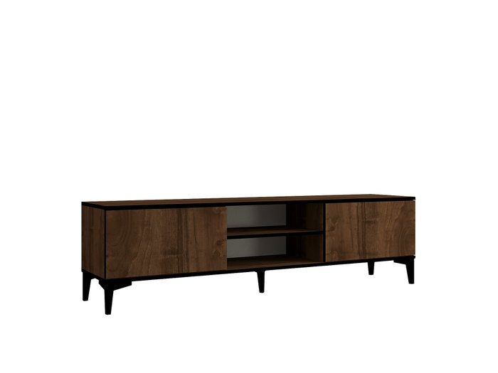 Hanah Home Soporte para TV Nogal y Negro Hanah Home Soporte para TV Nogal y Negro